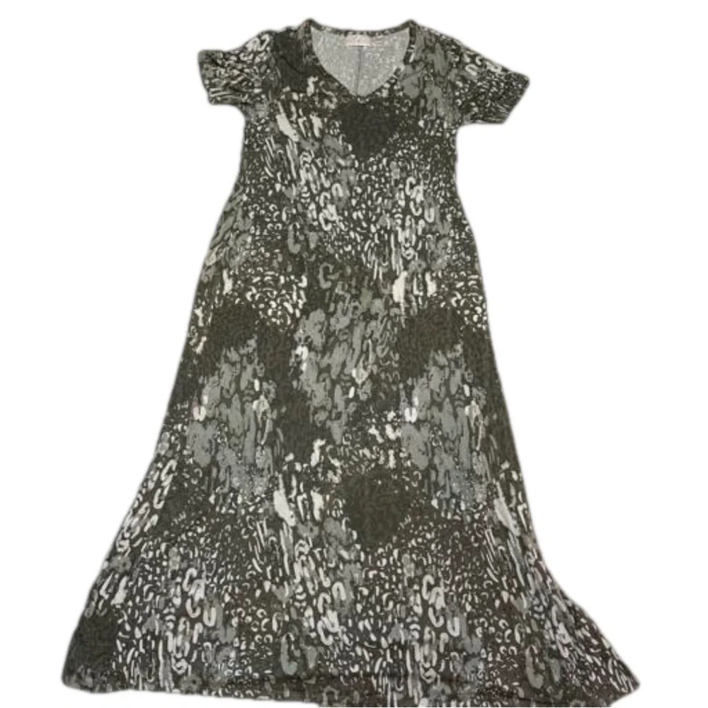 Belle by Kim Gravel Print V-Neck Maxi Dress XXS Approx 47